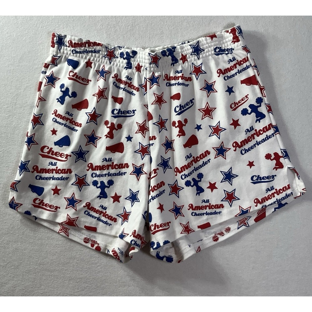 American Cheerleader Athletic Shorts Deadstock Signature Sportswear USA L Rare